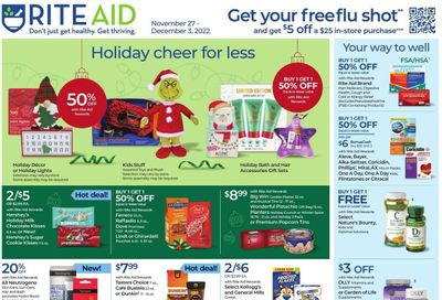RITE AID Weekly Ad Flyer Specials November 27 to December 3, 2022
