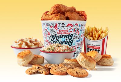 Get 6 Free Cookies with a KFC 12 Piece Chicken or Tenders Meal for a Limited Time Only at Kentucky Fried Chicken