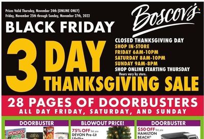 Boscov's (CT, DE, MD, NJ, NY, PA) Weekly Ad Flyer Specials November 24 to November 27, 2022