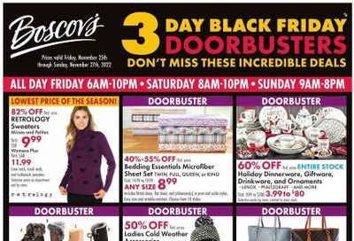 Boscov's (CT, DE, MD, NJ, NY, PA) Weekly Ad Flyer Specials November 23 to November 27, 2022 Boscov's (CT, DE, MD, NJ, NY, PA) Weekly Ad Flyer Specials November 23 to November 27, 2022