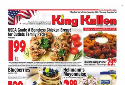 King Kullen (NY) Weekly Ad Flyer Specials November 25 to December 1, 2022