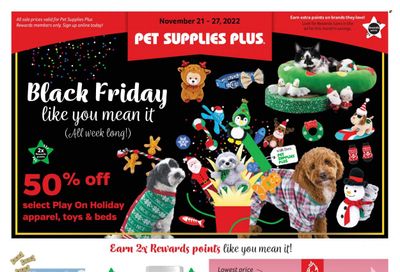 Pet Supplies Plus Weekly Ad Flyer Specials November 21 to November 27, 2022