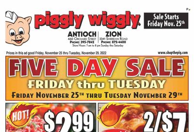 Piggly Wiggly (GA, SC) Weekly Ad Flyer Specials November 25 to November 29, 2022