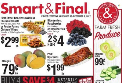 Smart & Final (AZ, CA) Weekly Ad Flyer Specials November 30 to December 6, 2022