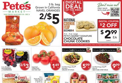 Pete's Fresh Market (IL) Weekly Ad Flyer Specials November 30 to December 6, 2022