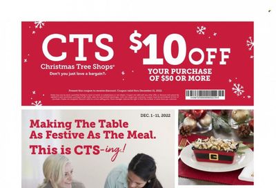 Christmas Tree Shops Weekly Ad Flyer Specials December 1 to December 11, 2022