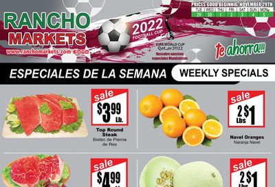 Rancho Markets (UT) Weekly Ad Flyer Specials November 29 to December 5, 2022
