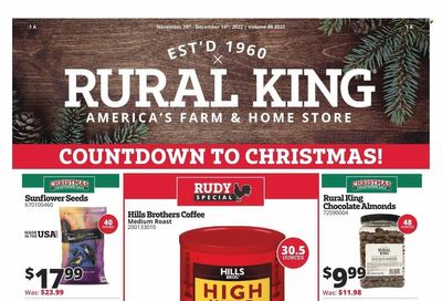 Rural King Weekly Ad Flyer Specials November 28 to December 14, 2022