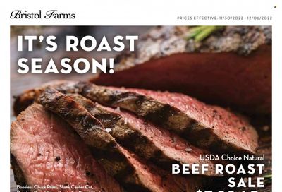 Bristol Farms (CA) Weekly Ad Flyer Specials November 30 to December 6, 2022