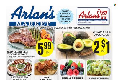 Arlan's Market (TX) Weekly Ad Flyer Specials November 30 to December 6, 2022