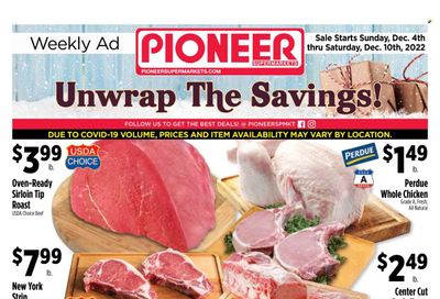 Pioneer Supermarkets (NJ, NY) Weekly Ad Flyer Specials December 4 to December 10, 2022