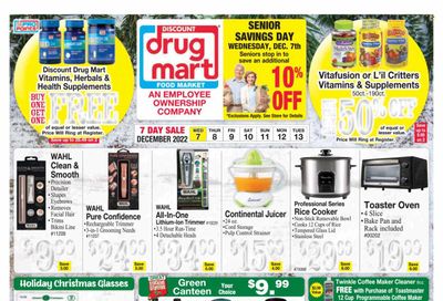 Discount Drug Mart (OH) Weekly Ad Flyer Specials December 7 to December 13, 2022