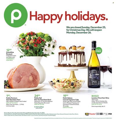 Publix (AL, FL, GA, NC, SC, TN) Weekly Ad Flyer Specials December 8 to December 14, 2022