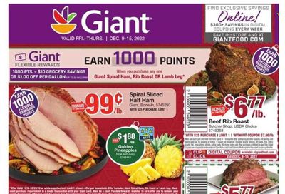 Giant Food (DE, MD, VA) Weekly Ad Flyer Specials December 9 to December 15, 2022