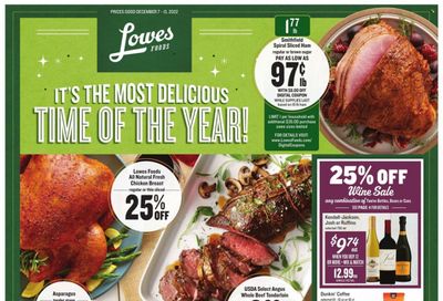 Lowes Foods (NC, SC) Weekly Ad Flyer Specials December 7 to December 13, 2022