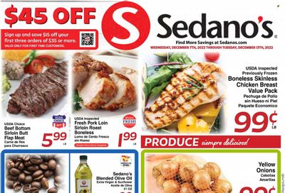 Sedano's (FL) Weekly Ad Flyer Specials December 7 to December 13, 2022