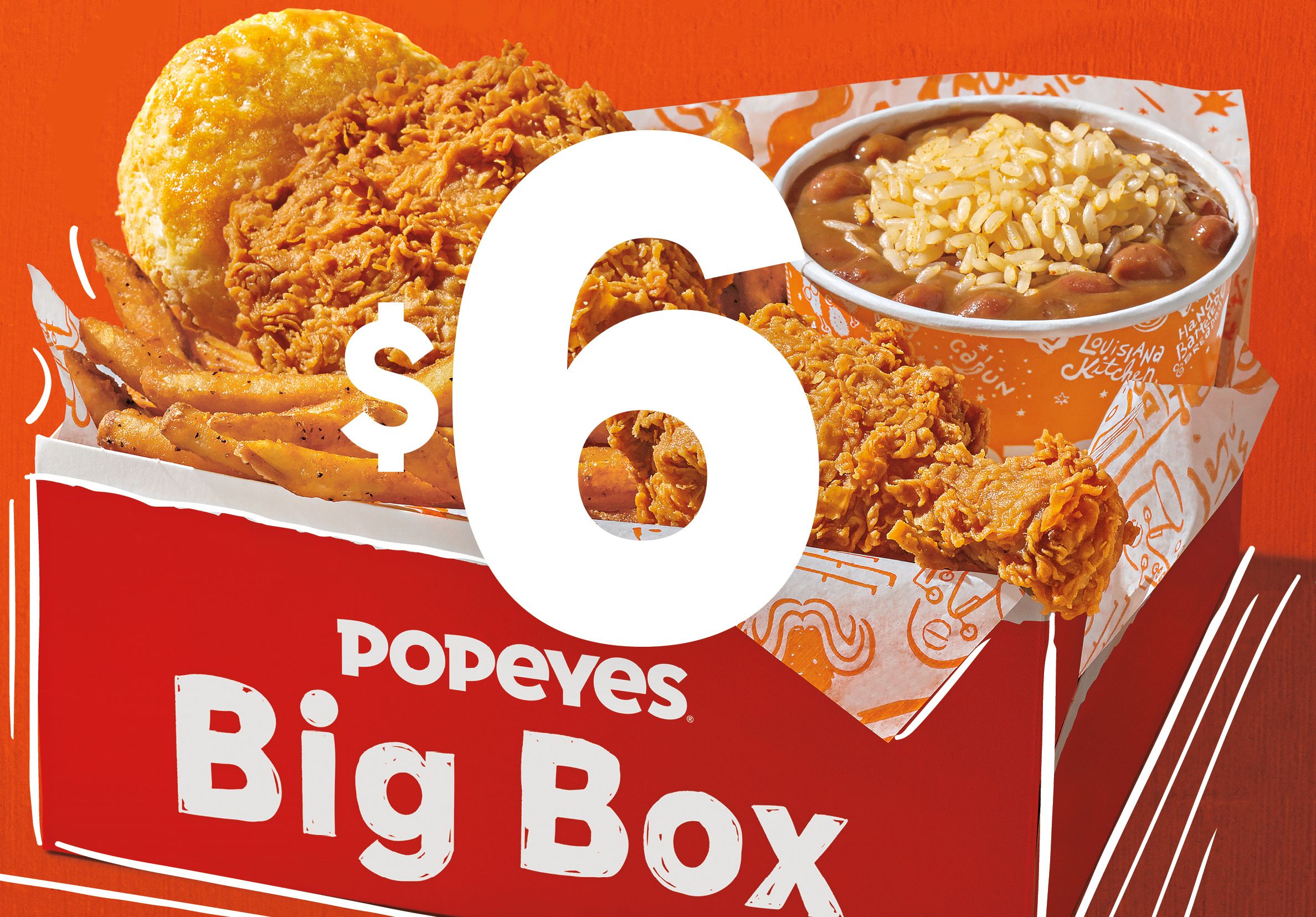 Popeyes Chicken Offers a 6 Big Box to Account Holders Through an