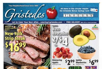 Gristedes (NY) Weekly Ad Flyer Specials December 9 to December 15, 2022