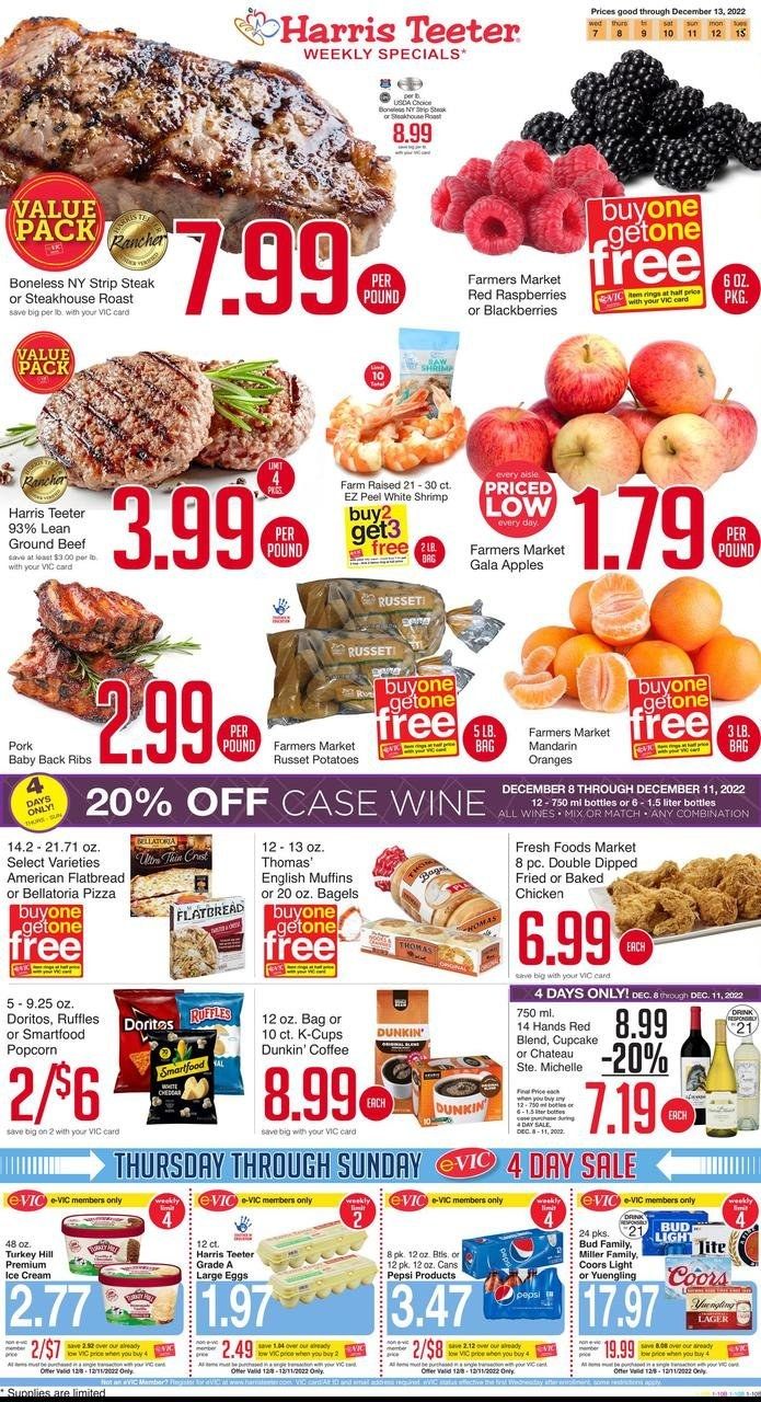 Harris Teeter Weekly Ad Flyer Specials December 7 to December 13, 2022
