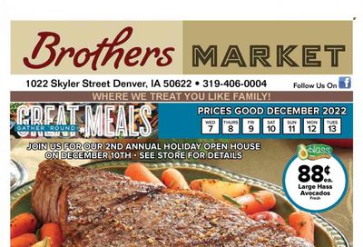 Brothers Market (IA, KS, MO) Weekly Ad Flyer Specials December 7 to December 13, 2022