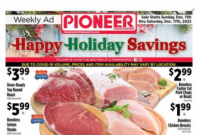Pioneer Supermarkets (NJ, NY) Weekly Ad Flyer Specials December 11 to December 17, 2022