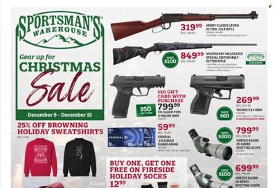 Sportsman's Warehouse Weekly Ad Flyer Specials December 9 to December 15, 2022