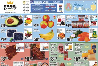 Food Dynasty (NY) Weekly Ad Flyer Specials December 9 to December 15, 2022