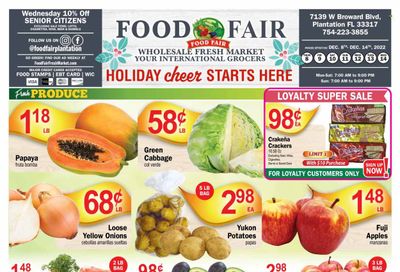 Food Fair Fresh Market (FL) Weekly Ad Flyer Specials December 8 to December 14, 2022