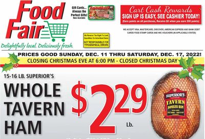 Food Fair Market (KY, OH, WV) Weekly Ad Flyer Specials December 11 to December 17, 2022