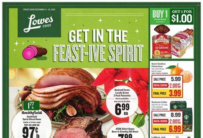 Lowes Foods (NC, SC) Weekly Ad Flyer Specials December 14 to December 24, 2022