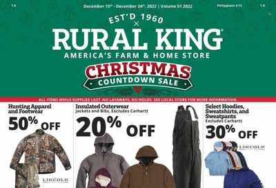 Rural King Weekly Ad Flyer Specials December 15 to December 24, 2022
