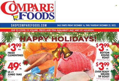 Compare Foods (CT, MD, NC, NJ, NY, RI) Weekly Ad Flyer Specials December 16 to December 22, 2022