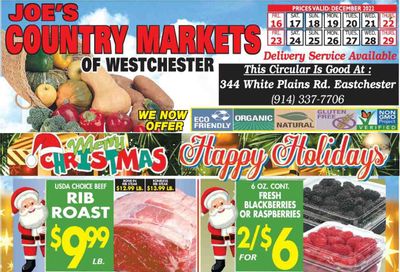 Country Markets of Westchester (NY) Weekly Ad Flyer Specials December 16 to December 29, 2022
