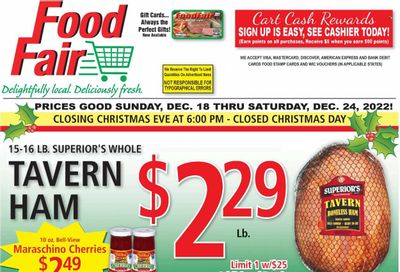 Food Fair Market (KY, OH, WV) Weekly Ad Flyer Specials December 18 to December 24, 2022