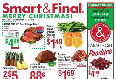 Smart & Final (AZ, CA) Weekly Ad Flyer Specials December 21 to December 24, 2022