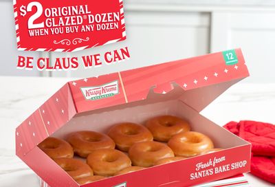 Score a $2 Original Glazed Dozen When You Buy Any Dozen at Krispy Kreme Through to December 24: A Rewards Member Exclusive