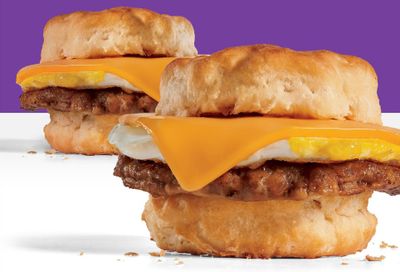 Enjoy 2 Sausage Breakfast Biscuit Sandwiches for Only $6 at Jack In The Box For a Limited Time