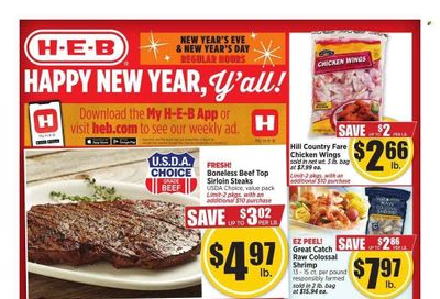 H-E-B (TX) Weekly Ad Flyer Specials December 25 to January 3, 2023