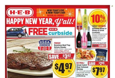 H-E-B (TX) Weekly Ad Flyer Specials December 25 to January 3, 2023