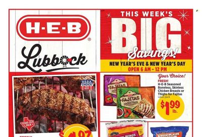 H-E-B (TX) Weekly Ad Flyer Specials December 25 to December 31, 2022