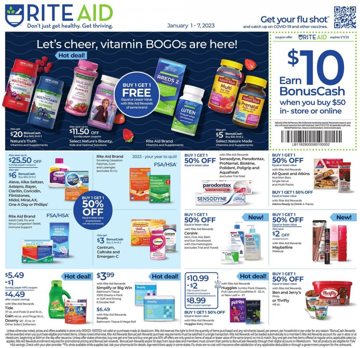 RITE AID Weekly Ad Flyer Specials January 1 to January 7, 2023