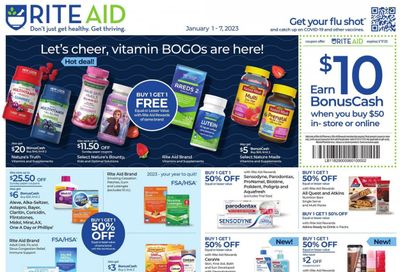 RITE AID Weekly Ad Flyer Specials January 1 to January 7, 2023