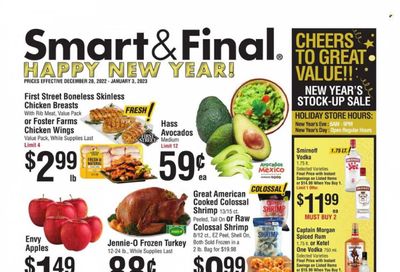 Smart & Final (AZ, CA) Weekly Ad Flyer Specials December 28 to January 3, 2023