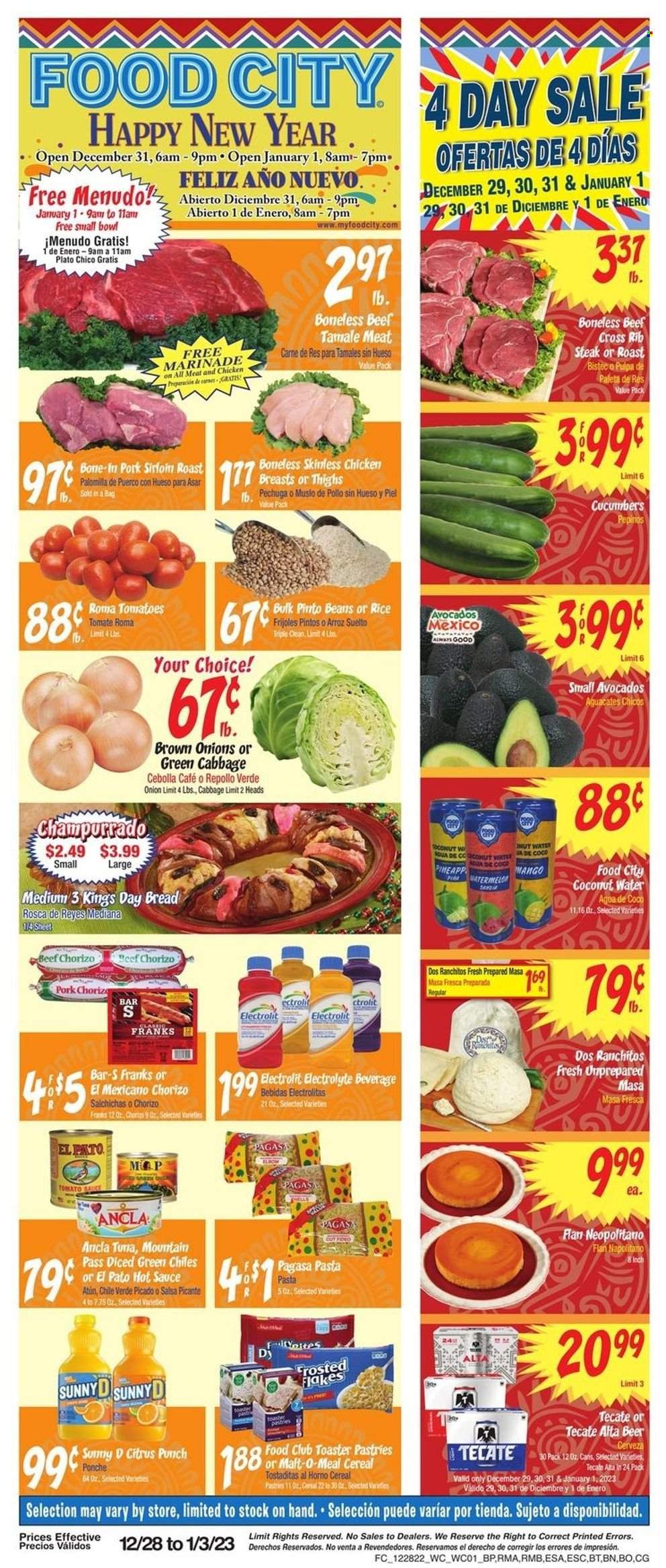Food City (AZ) Weekly Ad Flyer Specials December 28 to January 3, 2023