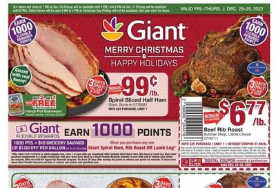 Giant Food (DE, MD, VA) Weekly Ad Flyer Specials December 23 to December 29, 2022