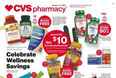 CVS Pharmacy Weekly Ad Flyer Specials January 1 to January 7, 2023