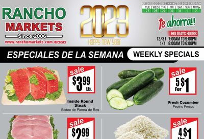 Rancho Markets (UT) Weekly Ad Flyer Specials December 27 to January 2, 2023