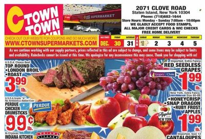 C-Town (CT, FL, MA, NJ, NY, PA) Weekly Ad Flyer Specials December 30 to January 5, 2023