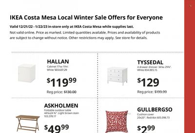 IKEA Weekly Ad Flyer Specials December 21 to January 22, 2023