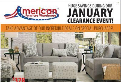 American Furniture Warehouse (AZ, CO, TX) Weekly Ad Flyer Specials January 8 to January 14, 2023